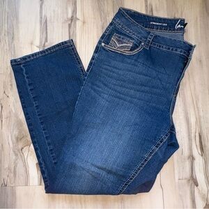 Lane Bryant Blue Denim Jeans straight leg size 18